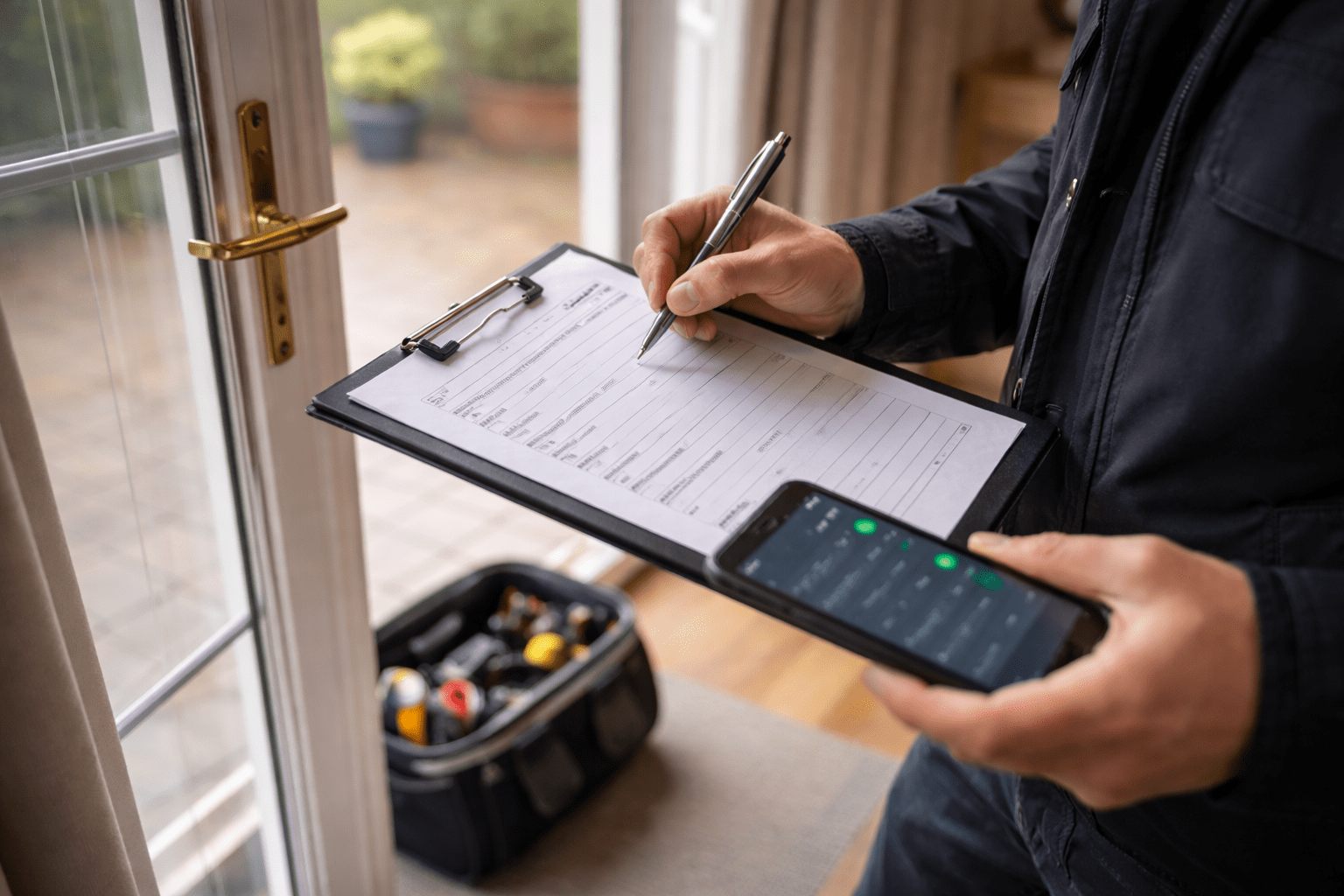 Security check in progress